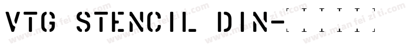 Vtg Stencil DIN字体转换